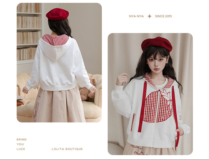 【受注予約12/18まで】Strawberry and Bear Theater ジップアップフーディー