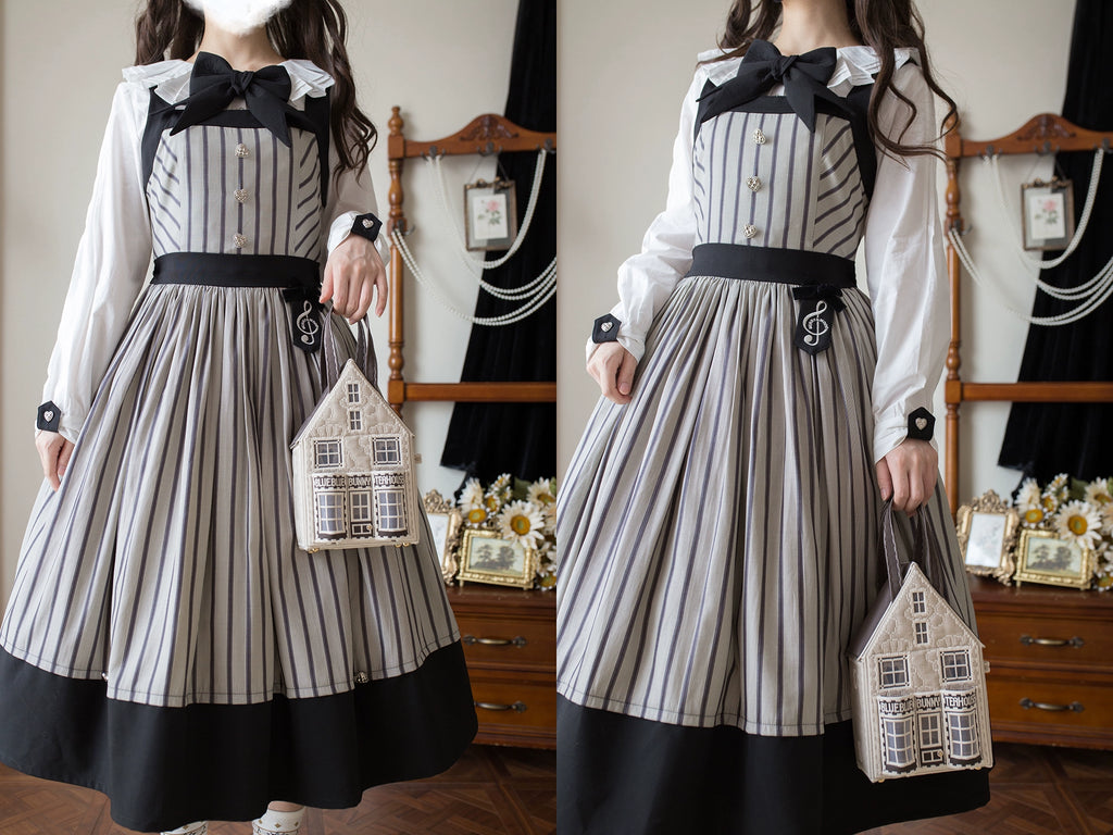 [Pre-orders available until 11/7] Twilight and Nightfall Striped Jumper Skirt