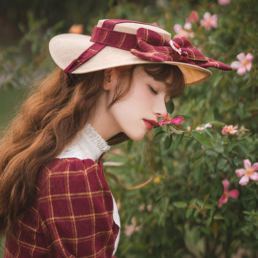 [Simultaneous purchase only] British Classical Lolita Ribbon Hat