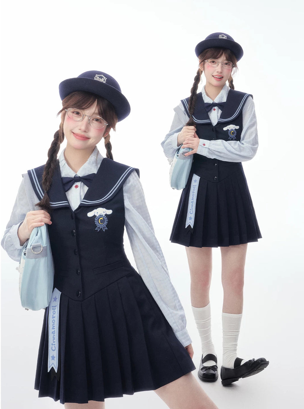 サンリオ シナモロール セーラーカラーのジャンパースカート