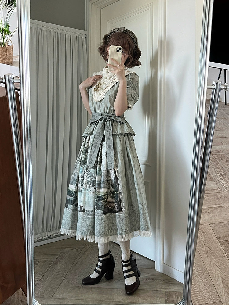 [Sales period ended] Fantasy Garden Stand Collar Top