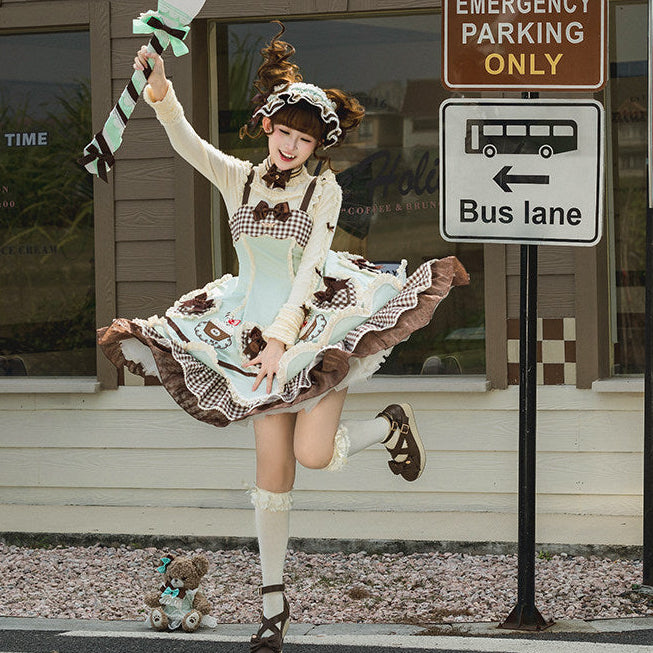 【受注予約1/26まで】Sweet Cup Cake ハートジャンパースカート