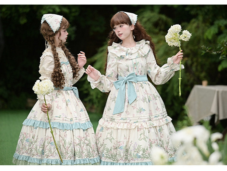 Nightingale Song プリントジャンパースカート