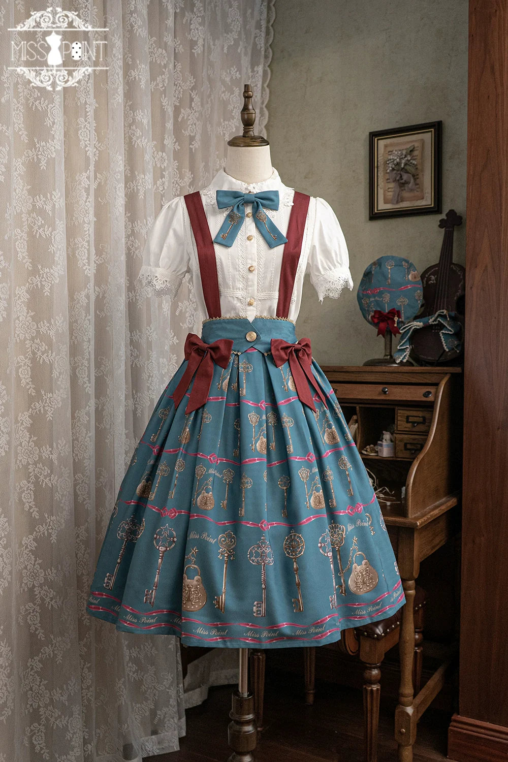 Secret Key Antique 2way Suspender Skirt