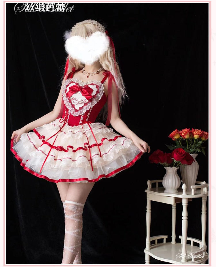 【受注予約1/23まで】Silk Ballet ジャンパースカート・ショート丈