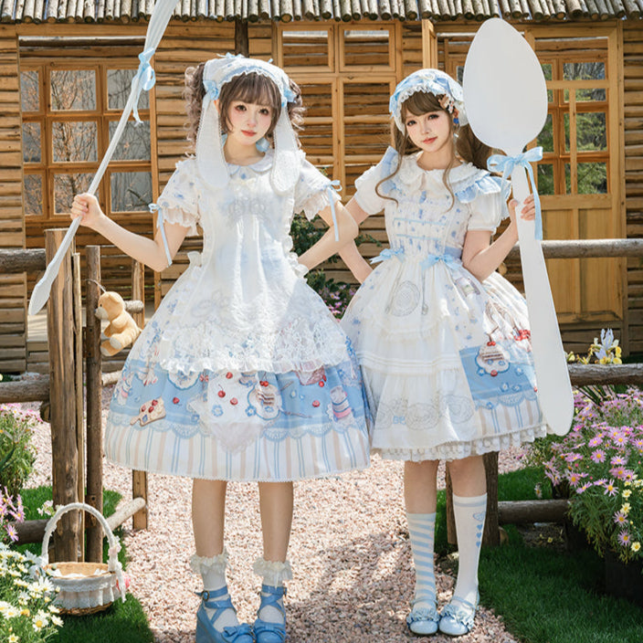 【受注予約4/8まで】Wandering Teapot レースのジャンパースカート