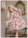 [Pre-orders available until 10/16] Rose Courtyard lace and ribbon jumper skirt