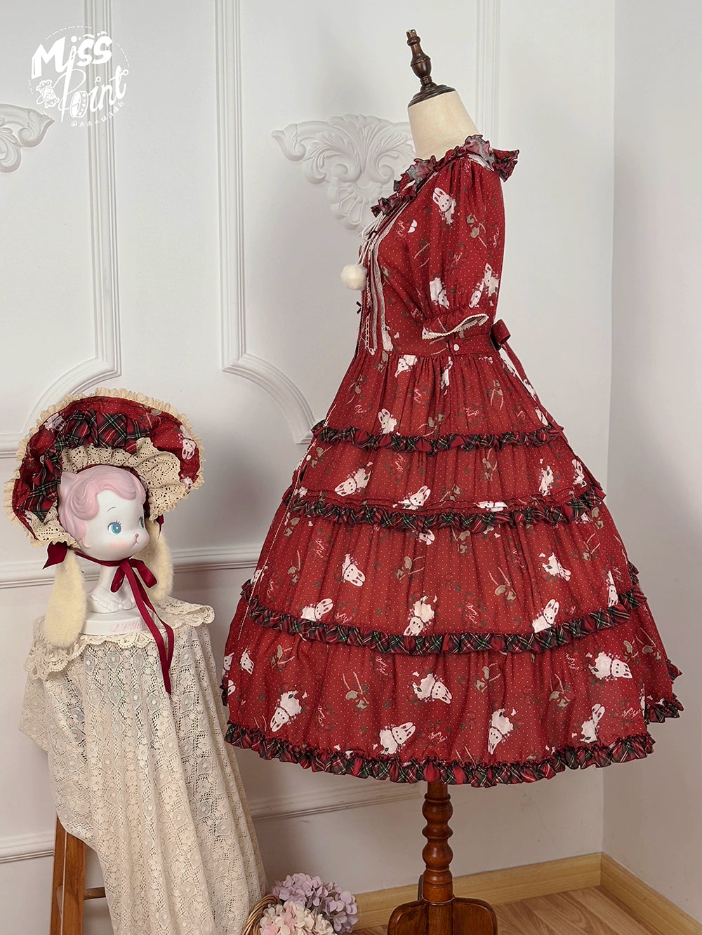 【予約販売】Sweet Berry Rabbit 半袖ワンピース