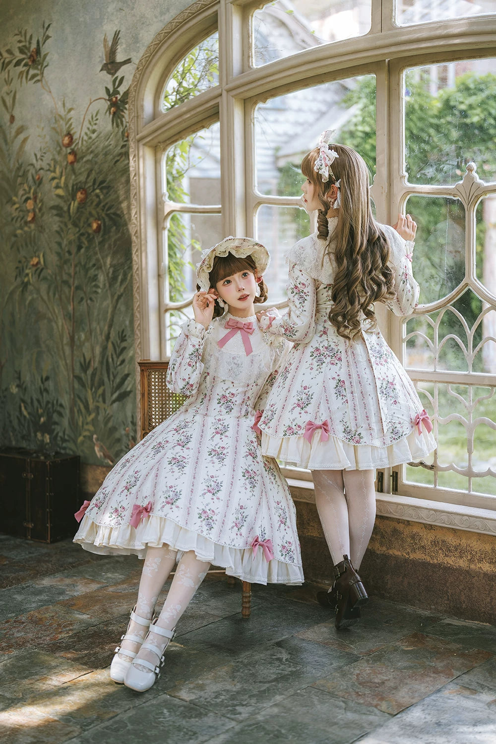 【受注予約10/20まで】Susan Garden クラシカル長袖ワンピース・ロング丈