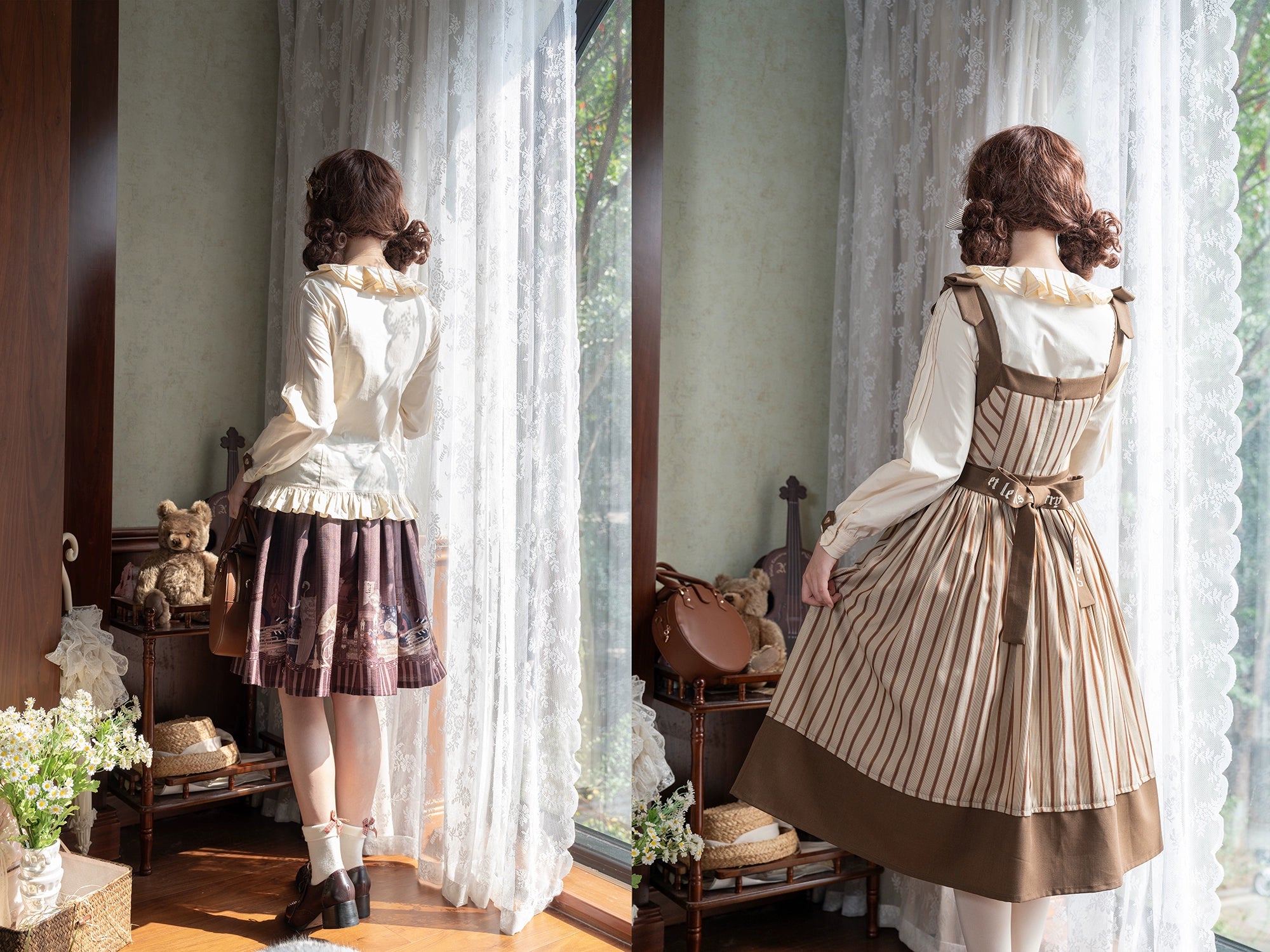 [Pre-orders available until 11/7] Twilight and Nightfall Striped Jumper Skirt