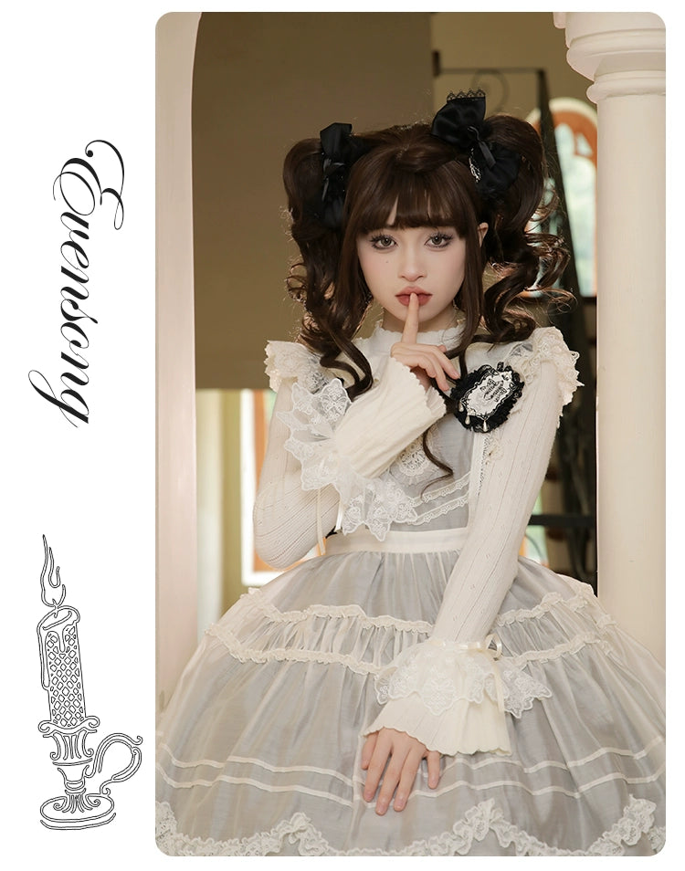 [Sale period ended] Evensong Frilled Lace Knit