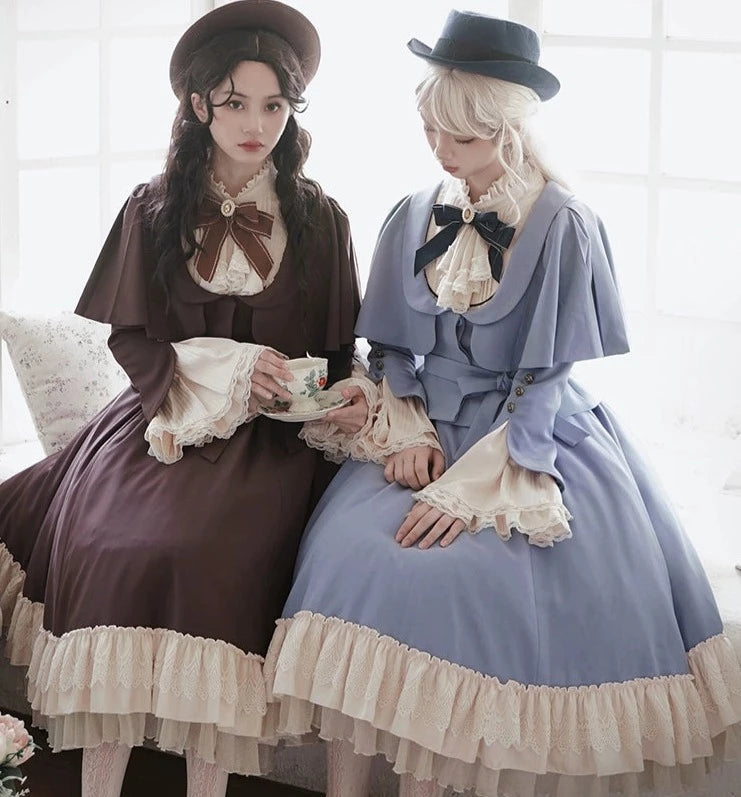 Breeze Aria クラシカルケープ付きワンピース