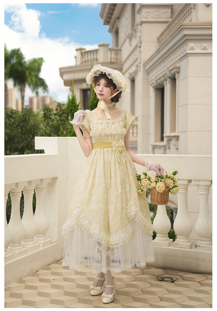 Wind Flower 草花プリントワンピース