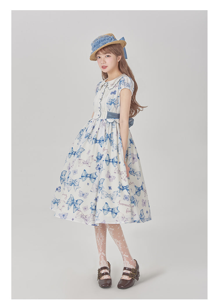 Ribbon Eternal Garden Short Sleeve Dress Type 2