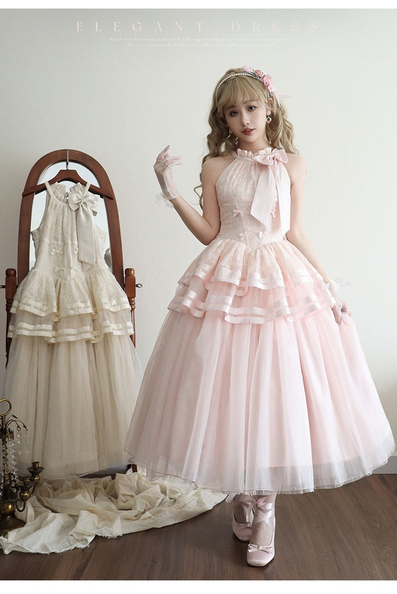 [Pre-orders available until 7/8] Moonlight Dance Halter Neck Dress