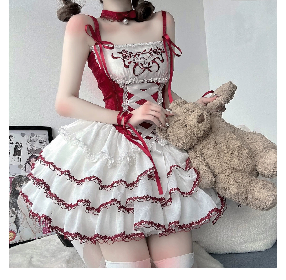 Bell's Gift バレエ風ジャンパースカート – ロリータファッション通販 Bell's Gift バレエ風ジャンパースカート – ロリータファッション通販