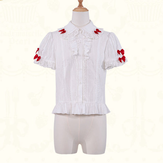 【受注予約11/18まで】Strawberry Cake Guide ブラウス