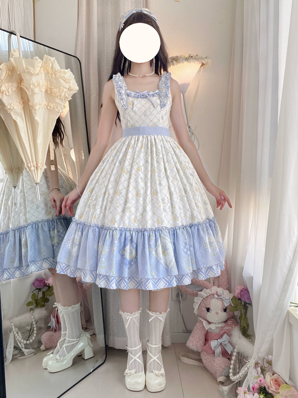 【予約販売】Pathwork Garden カントリー風ジャンパースカート