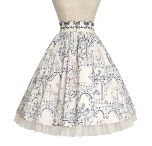 Opera Theater print skirt