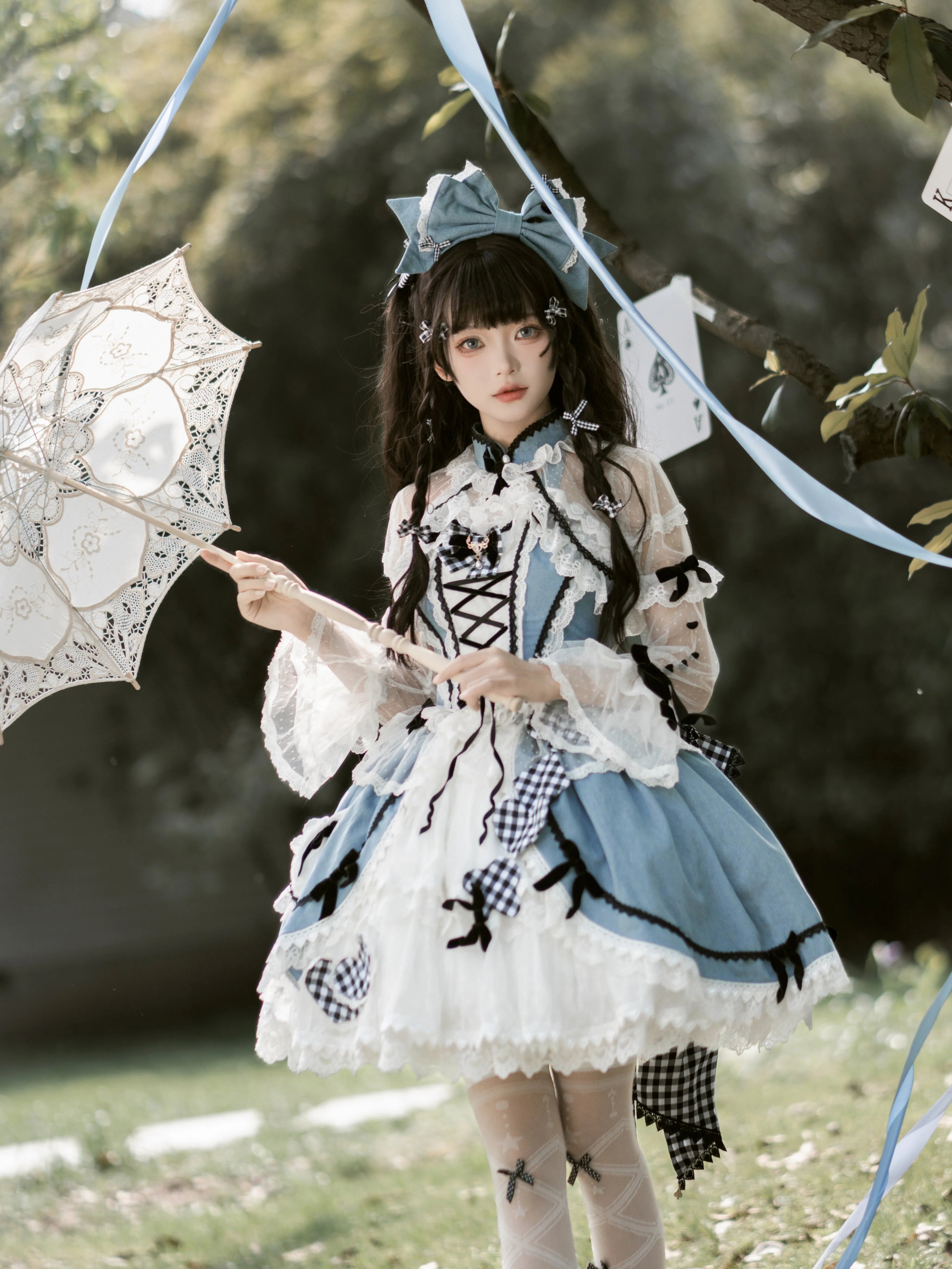 Alice in China  ハートとチェックのセットアップ