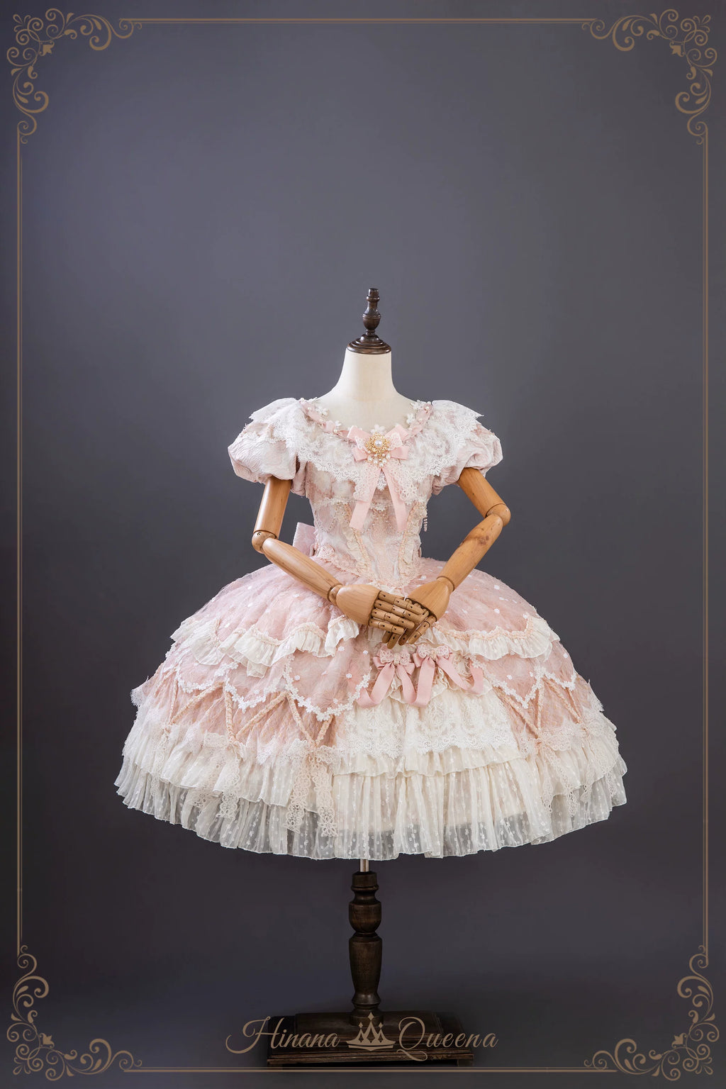 【受注予約9/16まで】Dream Magnifique プリンセスドレス・ショート丈・ピンク