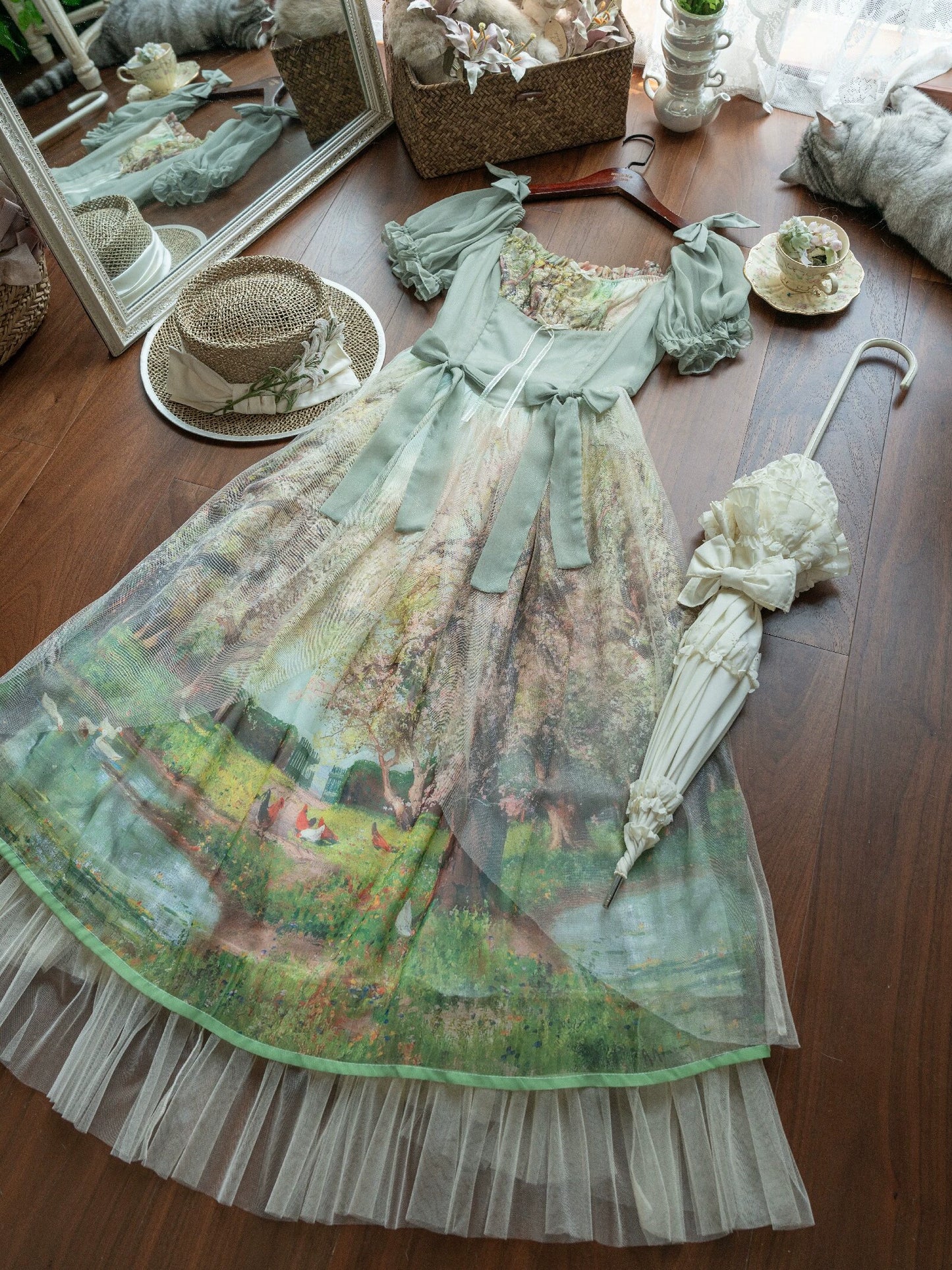 [Pre-order] Oil Painting Collection Spring Day Dress