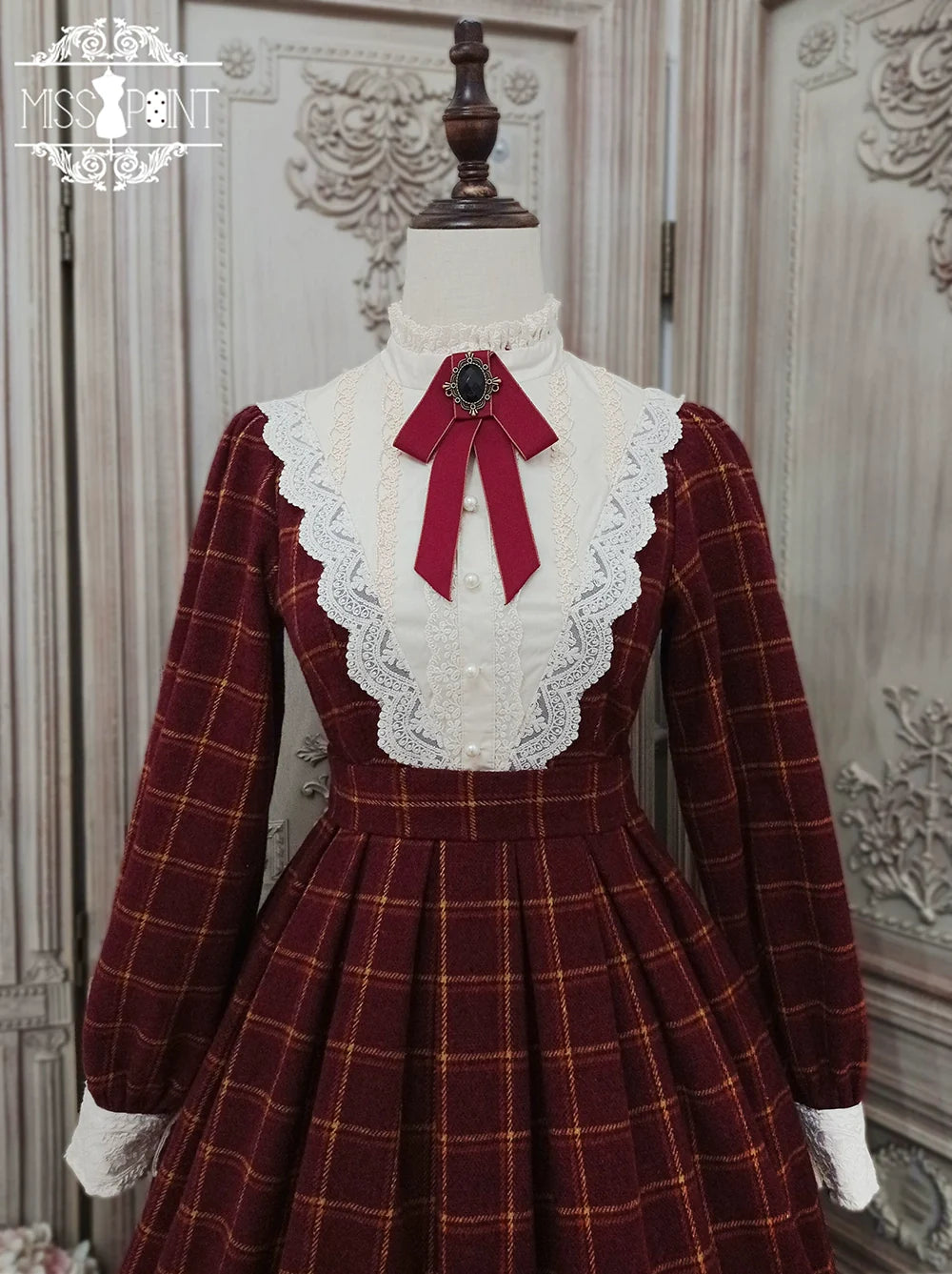 [Pre-order] British Classical Lolita Warm Check Dress