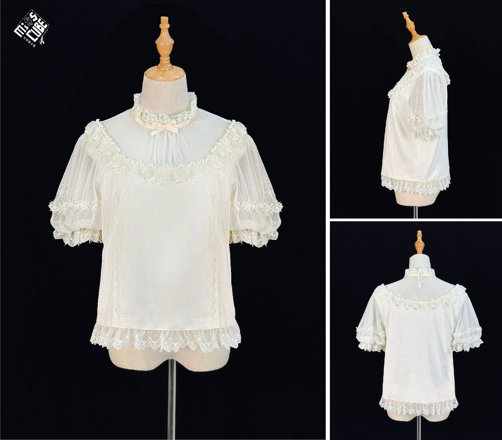 【受注予約10/13まで】Dream Lace 付け袖付きブラウス