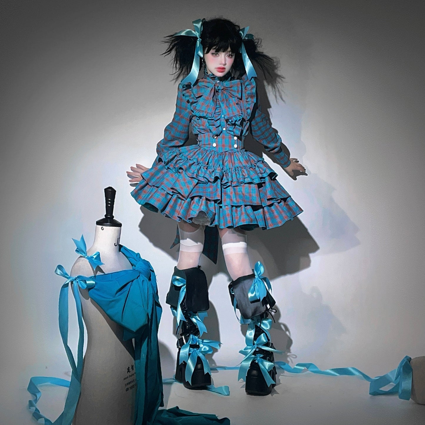 Doll's House サスペンダーミニスカート チェック柄全5色