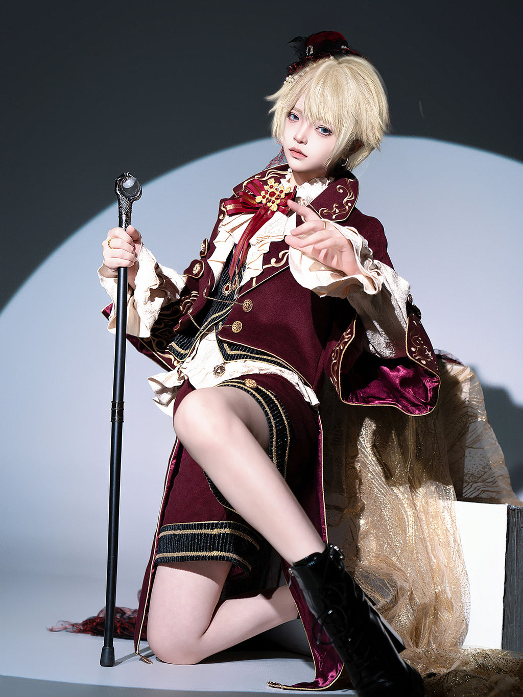 【予約販売】Red Wine 皇子系ショートパンツ3点セット