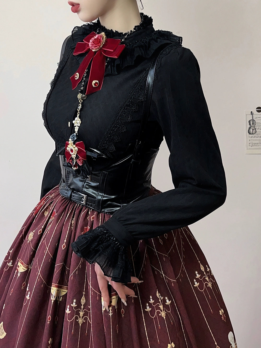 【予約販売】魔法信徒クラシカルジャボタイ付ブラウス