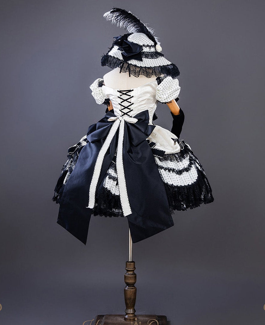 【受注予約11/23まで】The Nightingale of Paris モノトーンドレス・ショートタイプ