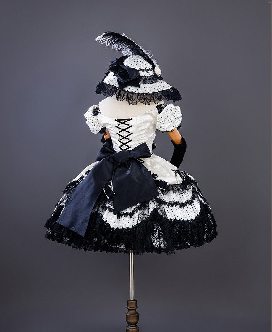 【受注予約11/23まで】The Nightingale of Paris モノトーンドレス・ショートタイプ