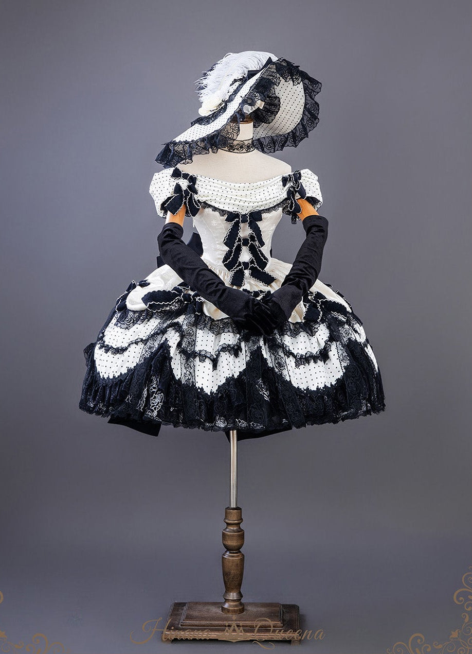 【受注予約11/23まで】The Nightingale of Paris モノトーンドレス・ショートタイプ