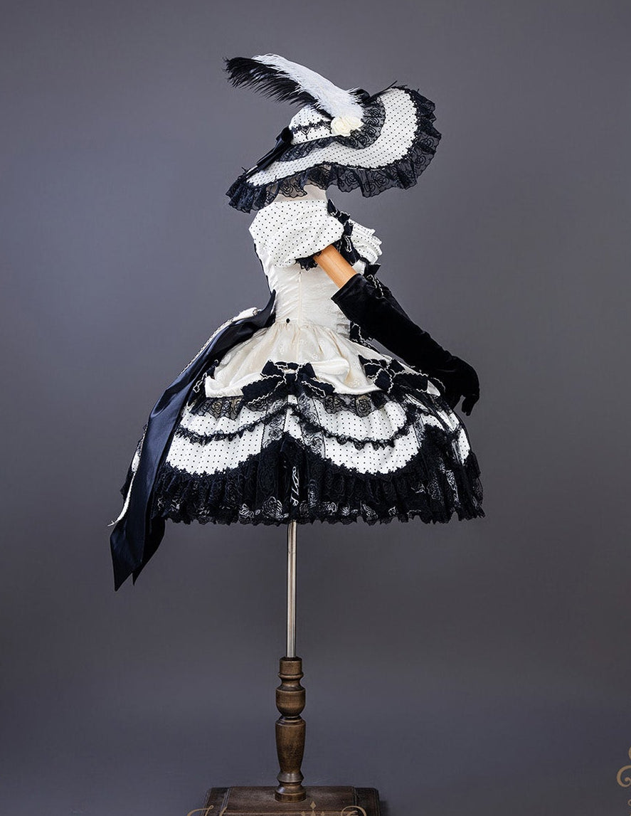 【受注予約11/23まで】The Nightingale of Paris モノトーンドレス・ショートタイプ