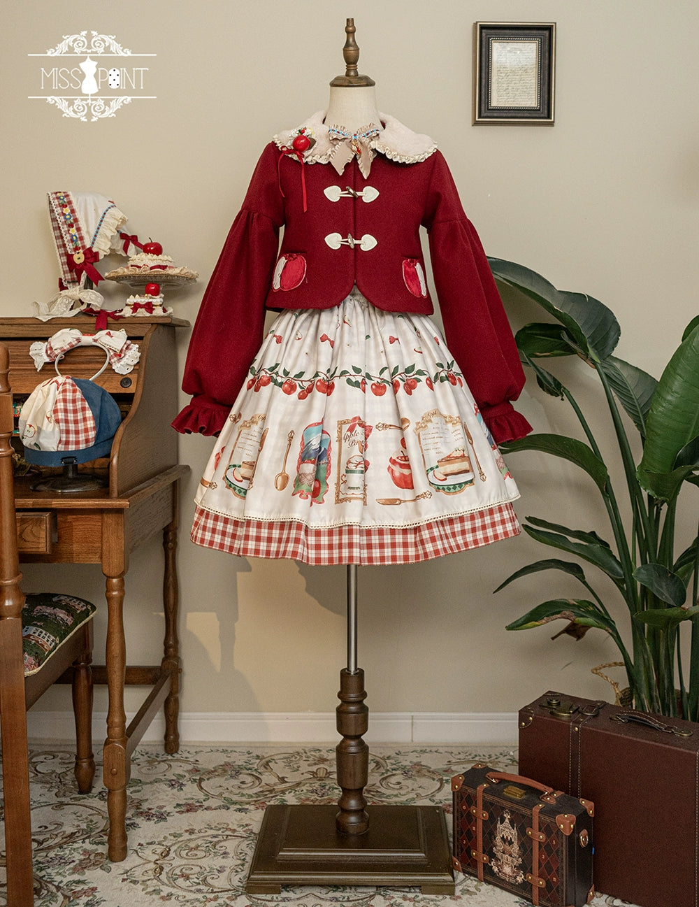 【予約販売】Apple Garden バイエルン風リバーシブルスカート