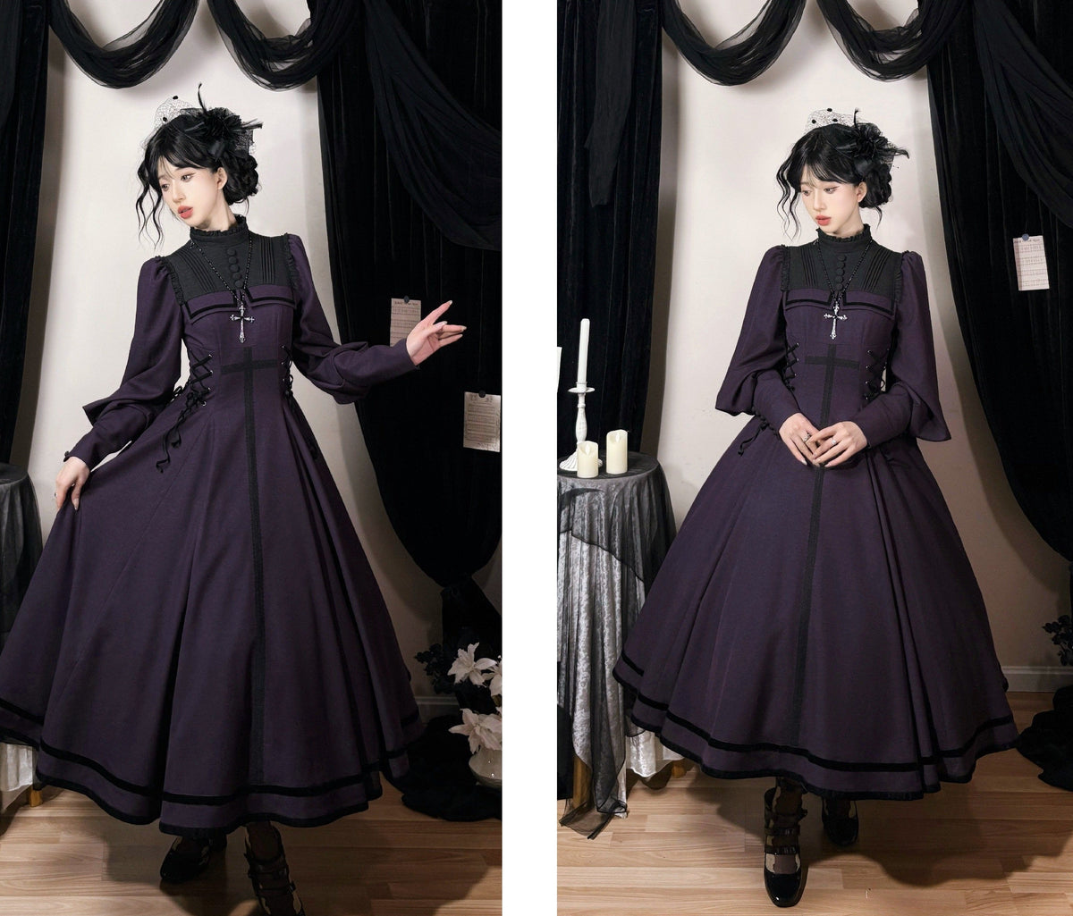【受注予約10/21まで】Raven Messenger ゴシックロングワンピース