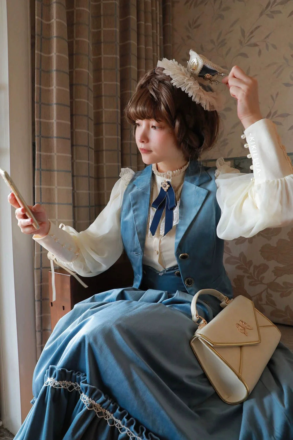 【予約販売】英国クラシカルロリィタ ベルベットベスト