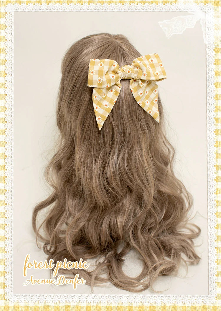 Day's eye ギンガムチェックのヘアアクセサリー