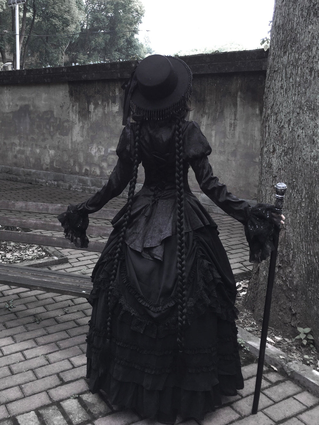 【受注予約7/29まで】黄昏の黒薔薇 ヴィクトリアンゴシックセットアップ
