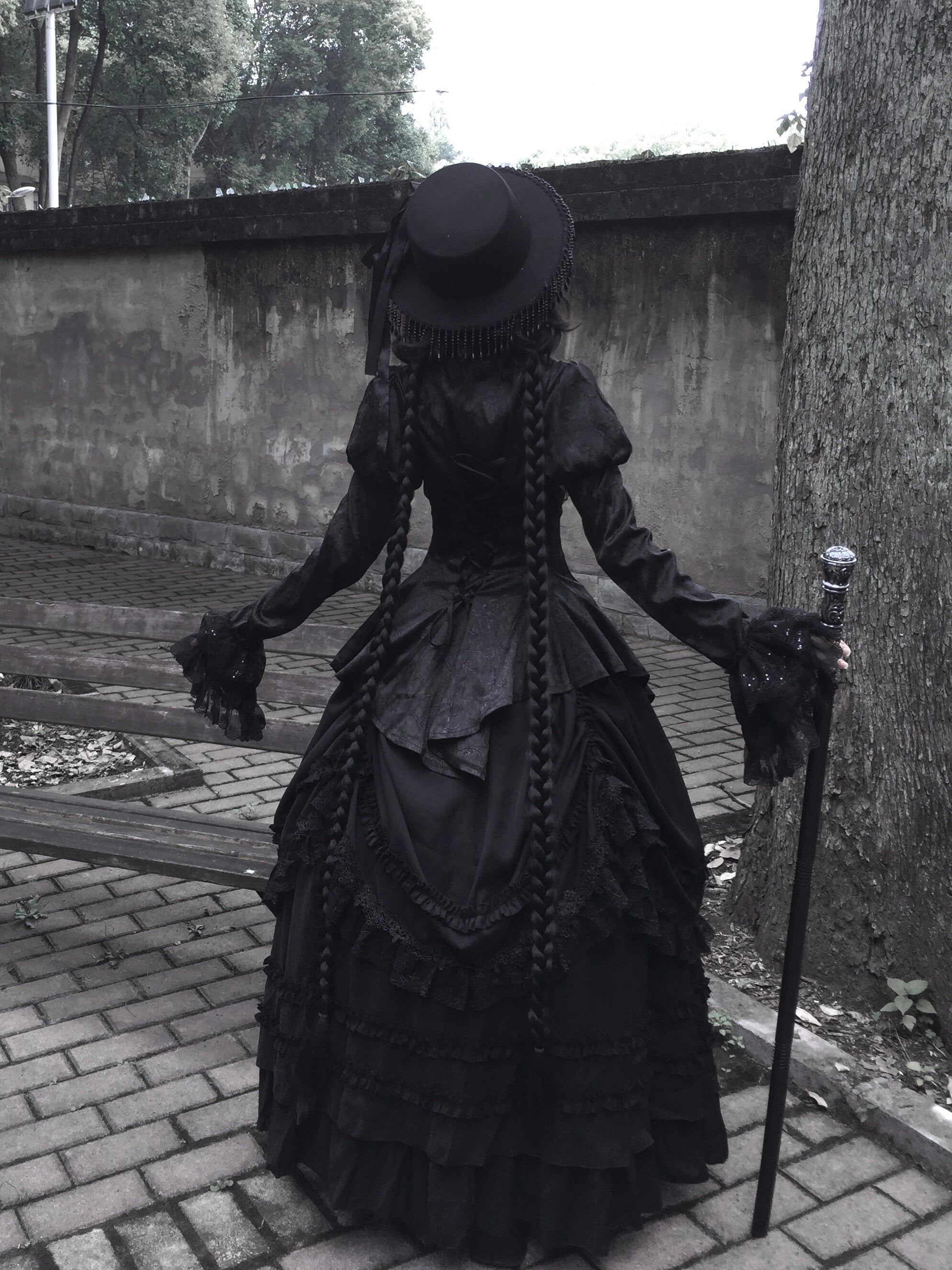 【受注予約7/29まで】黄昏の黒薔薇 ヴィクトリアンゴシックセットアップ
