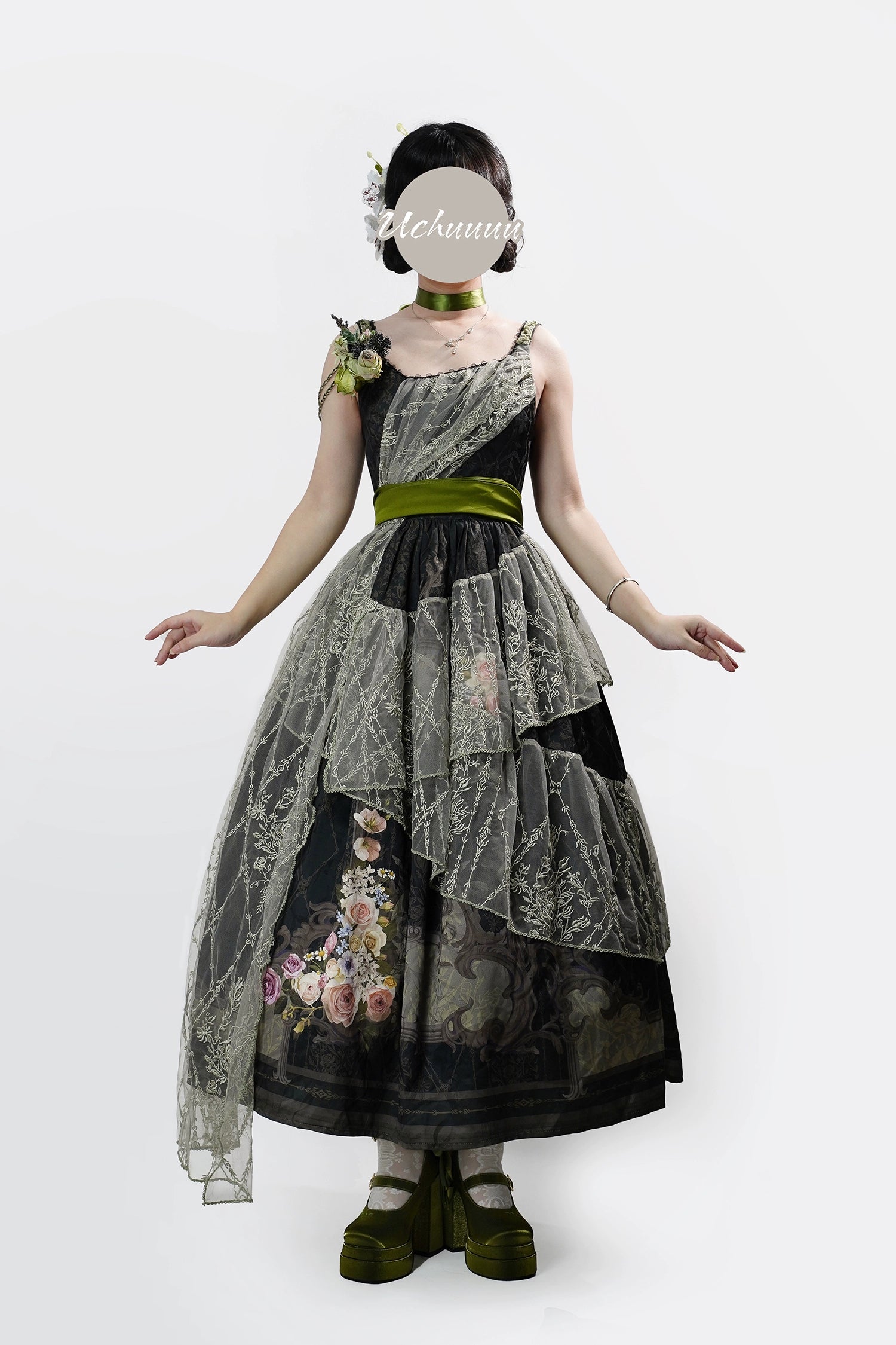[Pre-orders available until 1/23] Anthea Garden jumper skirts in two styles, with floral prints