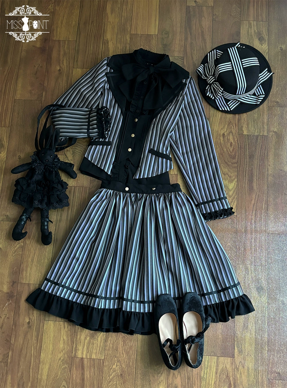 【予約販売】Classic Chocolat Stripe ストライプショートジャケット