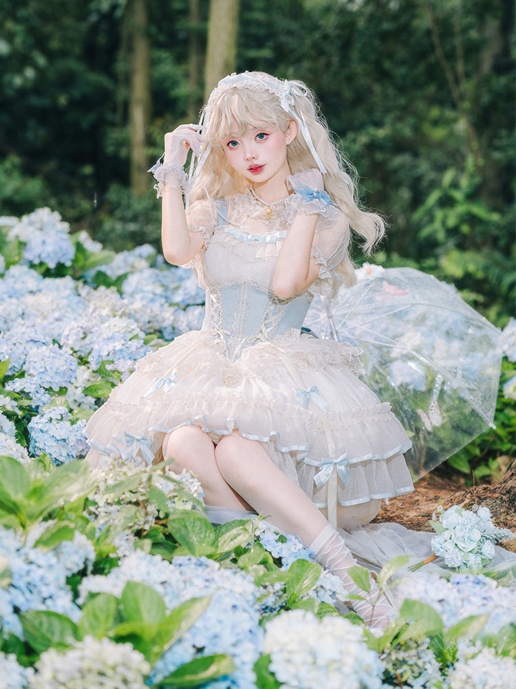 【予約販売】Fairy Garden バレエ風ショートドレス 新色追加