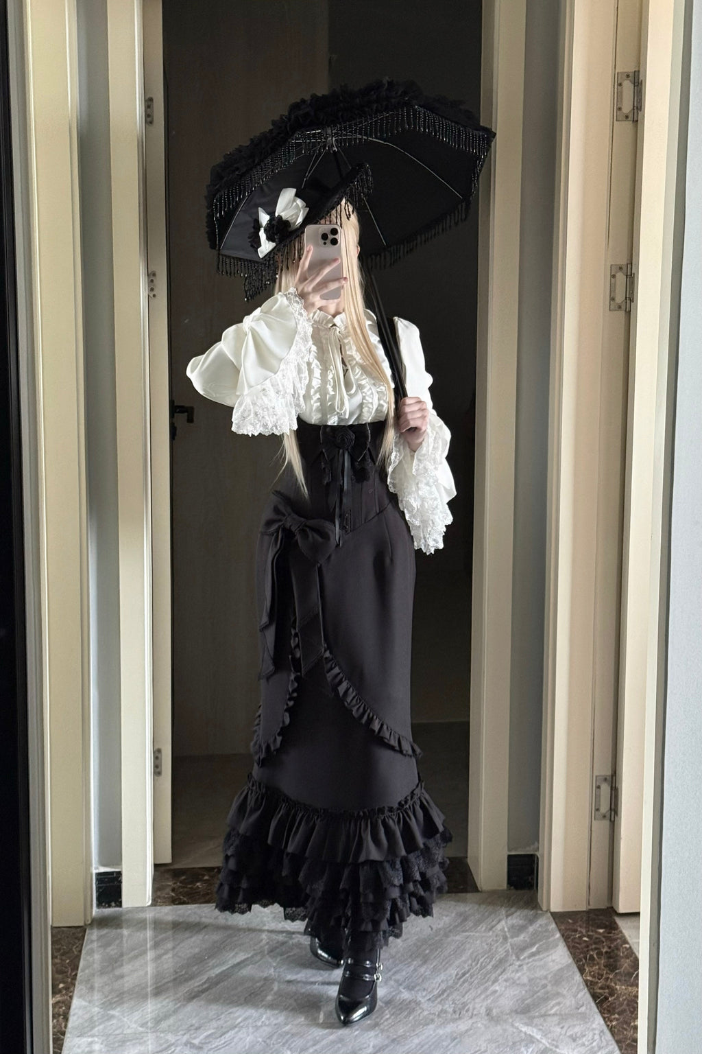 【受注予約11/4まで】Secret Lady マーメイドスカート＆ブラウスセット