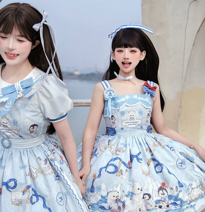 Penguin Navy マリンスタイルワンピース