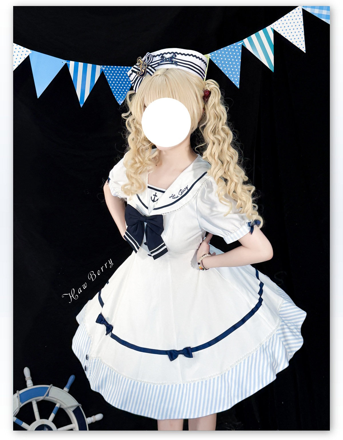 【受注予約7/30まで】Blue Sky Marine セーラーワンピース