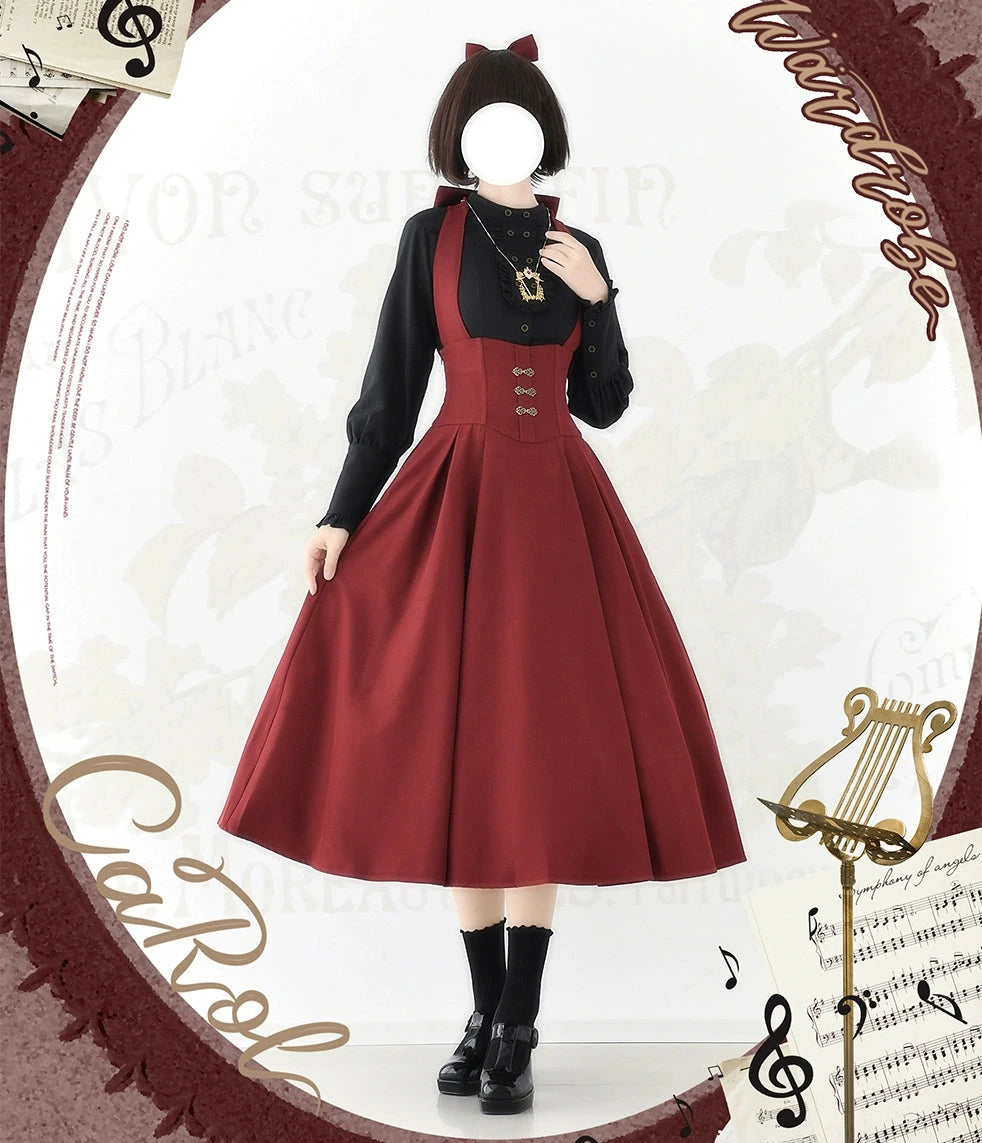 Forest Carol ジャンパースカート・ロング丈 – ロリータファッション Forest Carol ジャンパースカート・ロング丈 – ロリータファッション