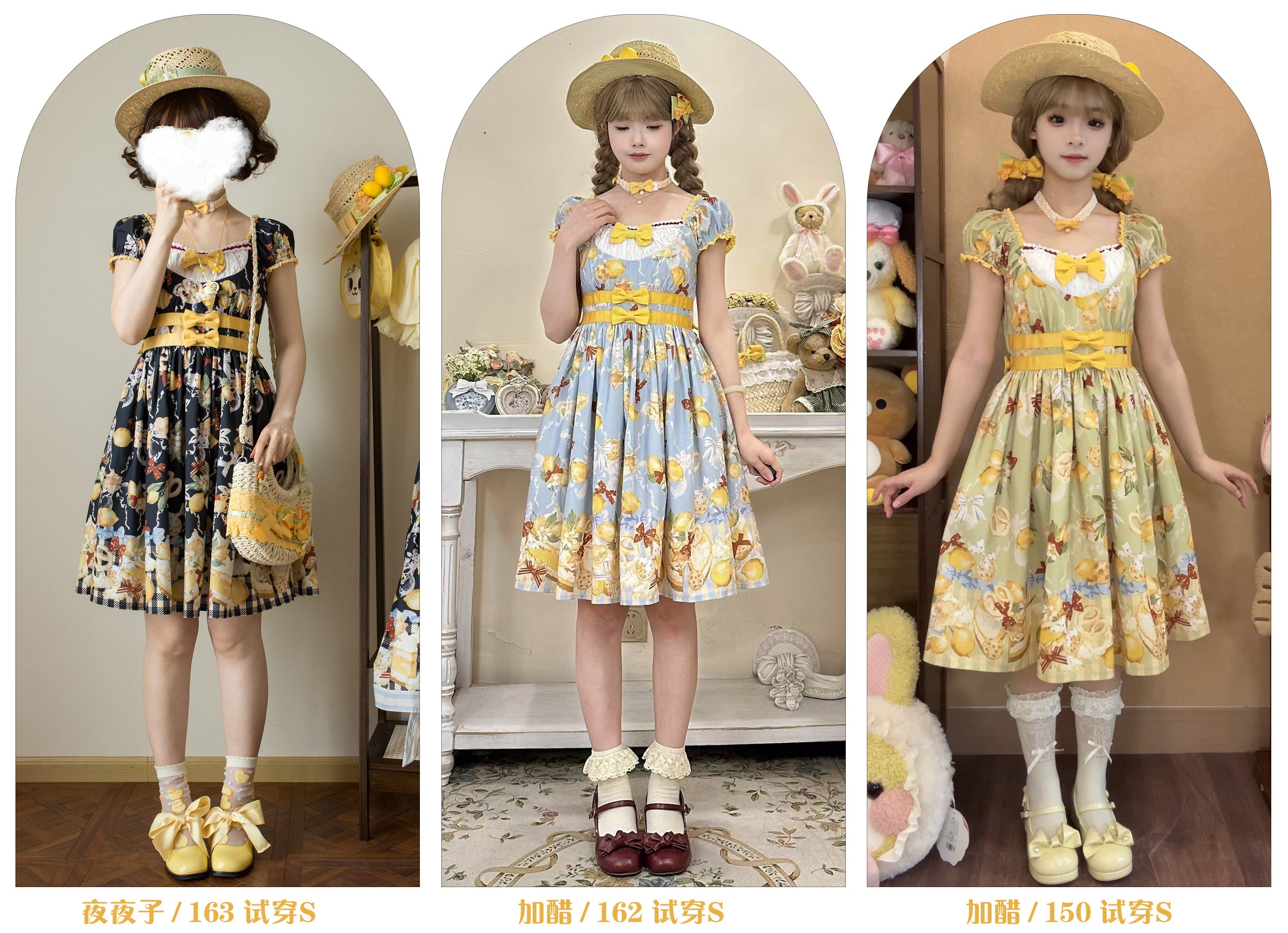 【受注予約6/26まで】Lemon Biscuit プリントワンピース
