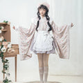 花紀行 和ロリメイド風 エプロン付ワンピース ショート丈